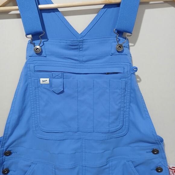 DULUTH TRADING Heirloom Gardening Bib Overalls Small 29 Blue NWT Ripstop - Picture 4 of 15